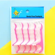25 шт. отбеливание зубов чистка пространства между зубами для размещения между прутьями Пластик зубочистки с зубной нитью зонд, ротовая полость гигиена полости рта зубная нить
