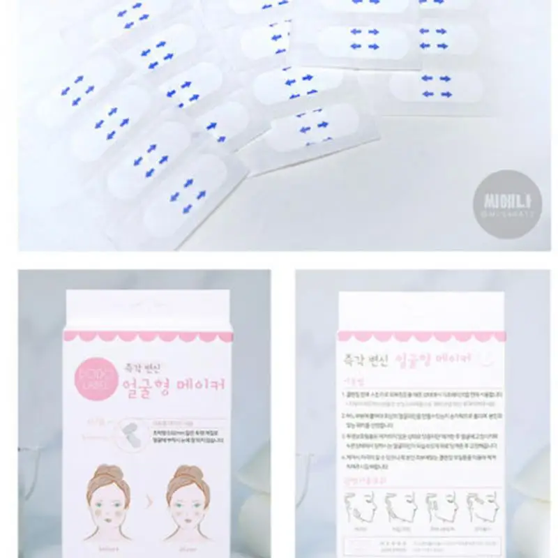 40pcs Lifting Lift Face Sticker Makeup Adhesive Tape Instant V Shape Breathable