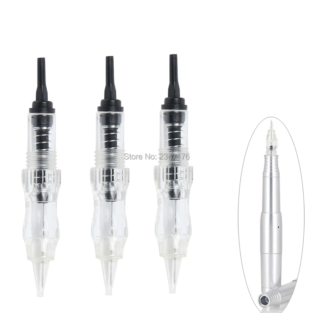 

50pcs Single sterilized pack micro needles for digital permanent makeup machine needles tattoo gun machine tattoo needles