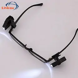 Linkax Multi прочные очки светодиодные очки для чтения фары зрелище диоптрическая Лупа загорается фар