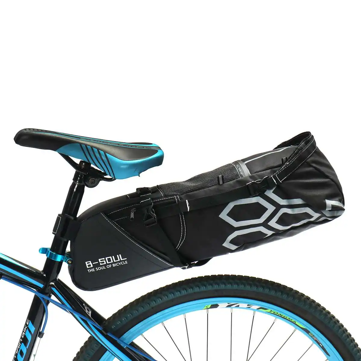 Waterproof Saddle Bike Bag Large Capacity 1.2L Bicycle Tail Bag Cycling Seat Pouch Rear Pannier Pack Water Cycling Accessories