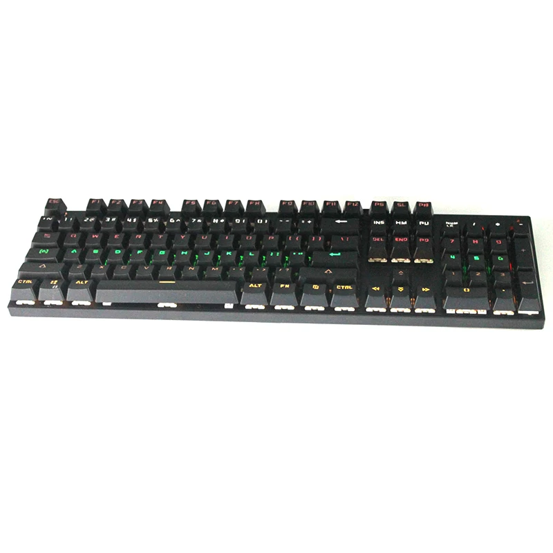 

Mechanical Gaming Keyboard 104 Key Metal RGB Lighting Waterproof Wired USB For Computer Laptop WIF66