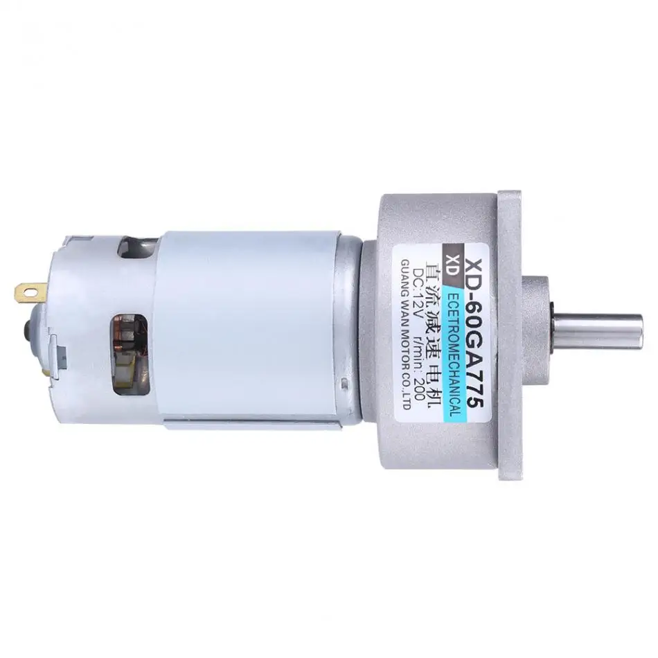 60GA775 DC12V 35W DC мотор-редуктор с большим крутящим моментом, регулируемая скорость, микро двигатель постоянного тока 200 об/мин 300 об/мин