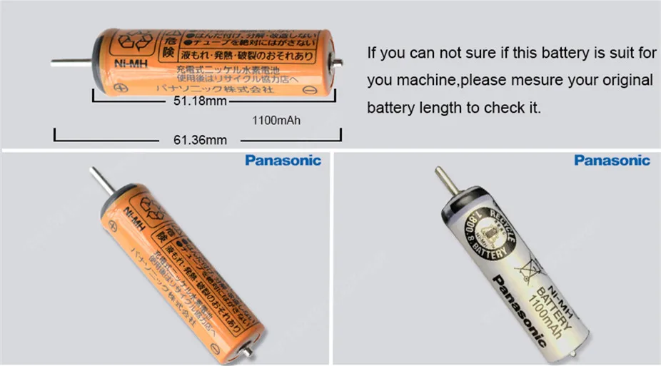 Panasonic никель-металл-гидридная аккумуляторная батарея электробритва ES4027 ES4033 ER2201 ES4035 ES3042