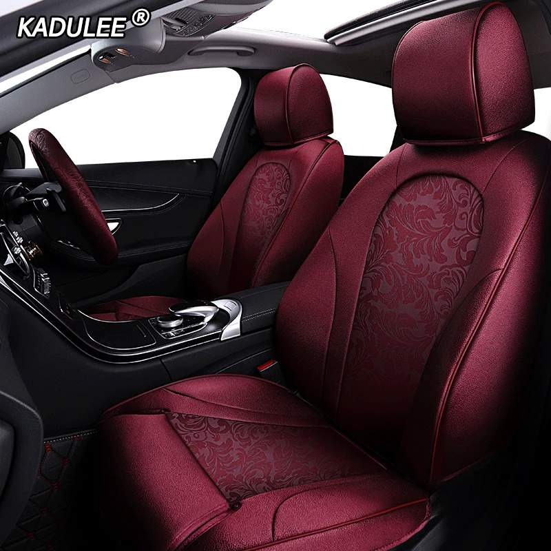 

KADULEE Make Custom fabric car seat cover For Dongfeng AX5 AX4 E70 AX7 S30 H30 CM7 S500 360 370 330 580 IX5 P16 S16 car seats
