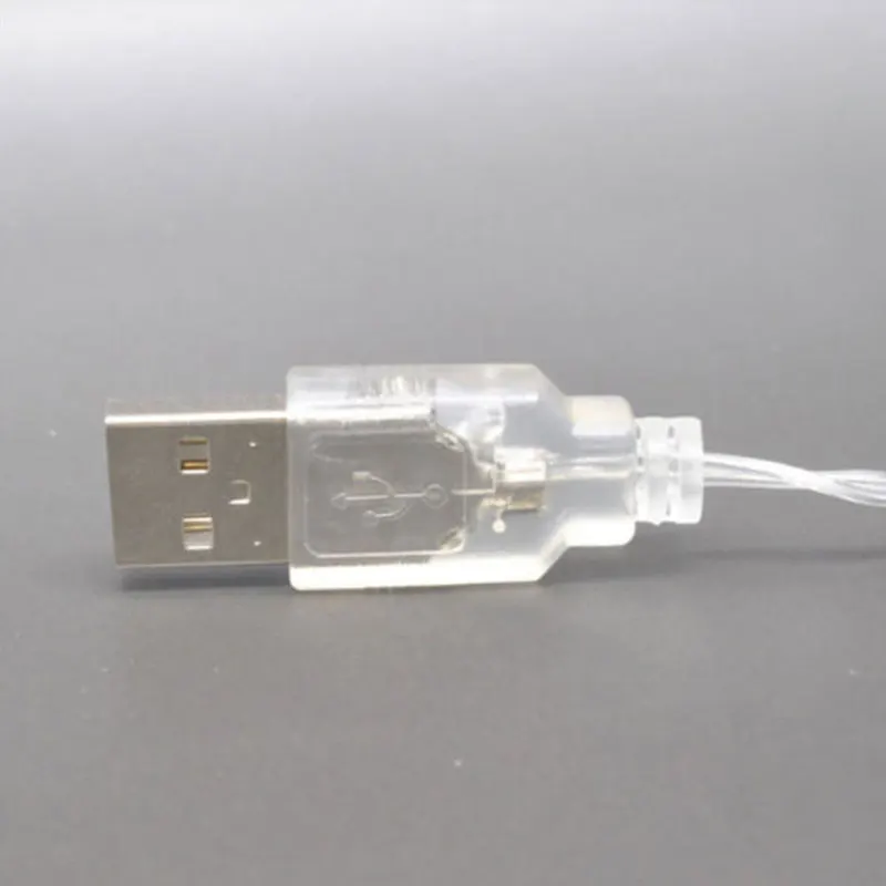 Рождественский светильник, светодиодный уличный с питанием от USB, 2 м, 20 светодиодов, красочный светильник, s гирлянда, украшение для свадебной вечеринки, сказочный светильник s