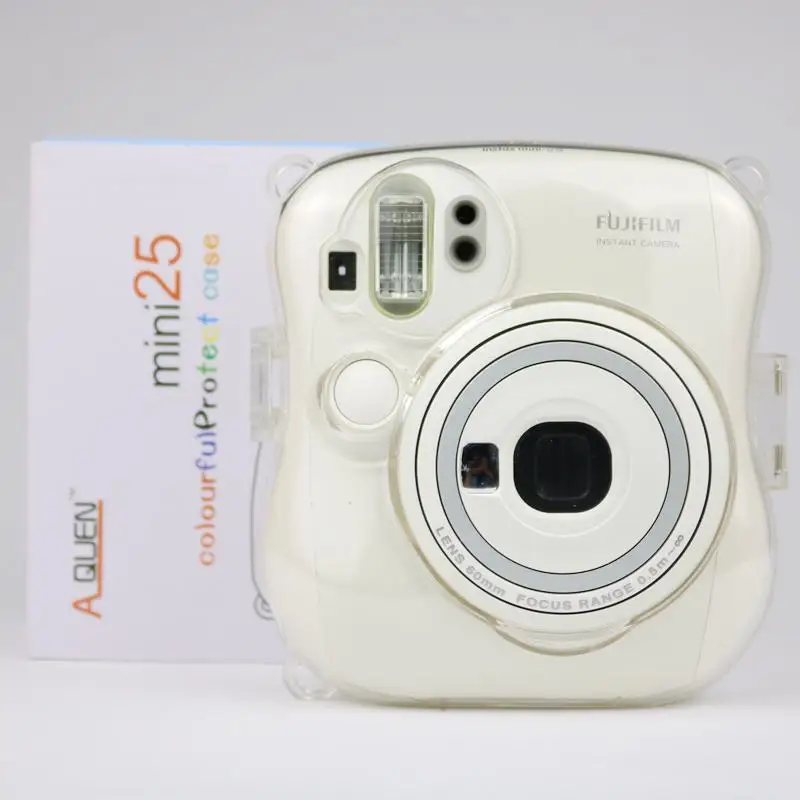 Прозрачный защитный чехол с кристаллами, пластиковый чехол для камеры Fuji Fujifilm Instax Mini 25 Mini 26