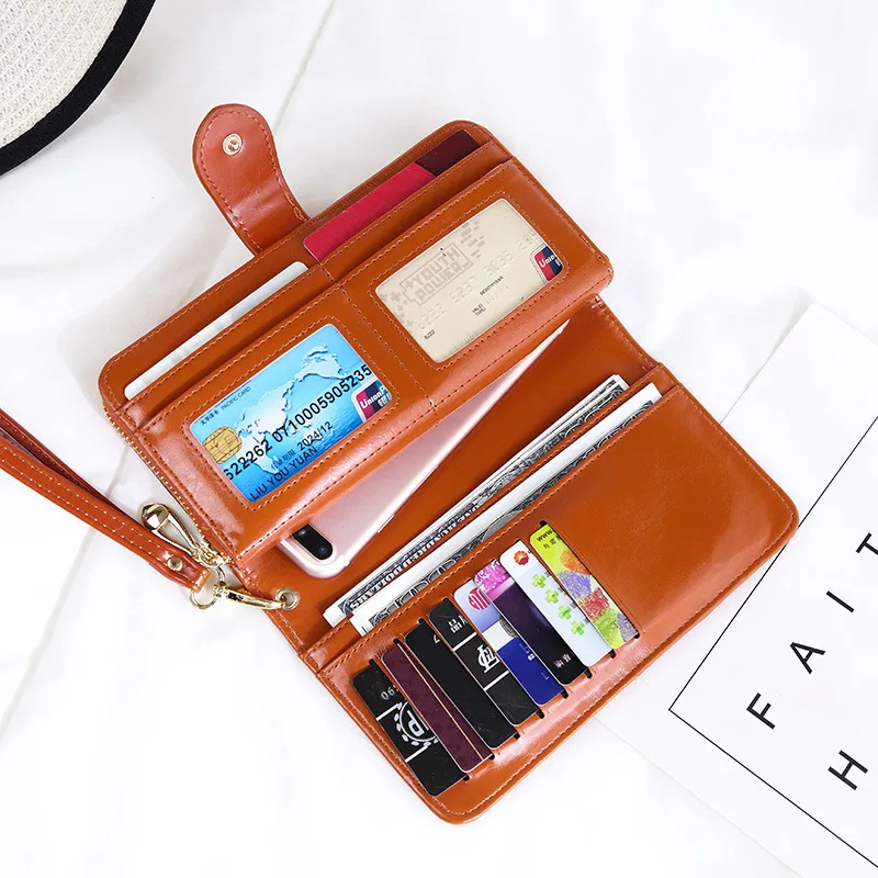 Vintage Female Wallets Leather Brand Purse Women's Clutch Bag Coin Pocket Women Wallet Zipper Long Purses cartera hombre Vintage Female Wallets Leather Brand Purse Women's Clutch Bag Coin Pocket Women Wallet Zipper Long Purses cartera hombre
