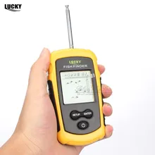 LUCKY Wireless Fish Finder Sonar Fishfinder 40m Depth Range Ocean Lake Sea Fishing FFW1108-1 Echo Sounder For Fishing in Russian english russian menu wireless sonar portable fish finder sensor echo sounder detector alarm river lake sea bed live 131ft 40m