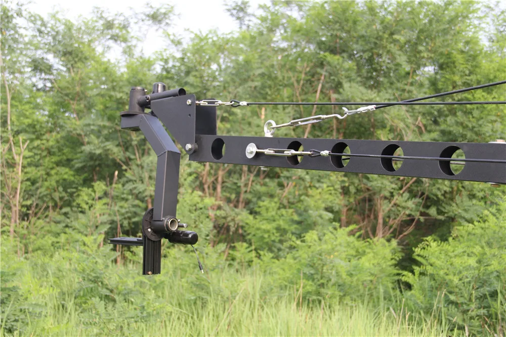US $660.00 Professional DV Camera Crane Jib 3m 6m 19 Ft Square For Video Camera Filming With 2 Axis Motorized Head