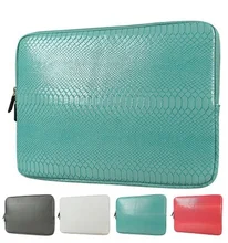 Hot Brand Funda de Cuero de Piel de Serpiente 12,13, 14,15, 15.6 pulgadas Bolsa de Ordenador Portátil de 13.3 “, Para MacBook Notebook Case Aire Pro, envío Gratis