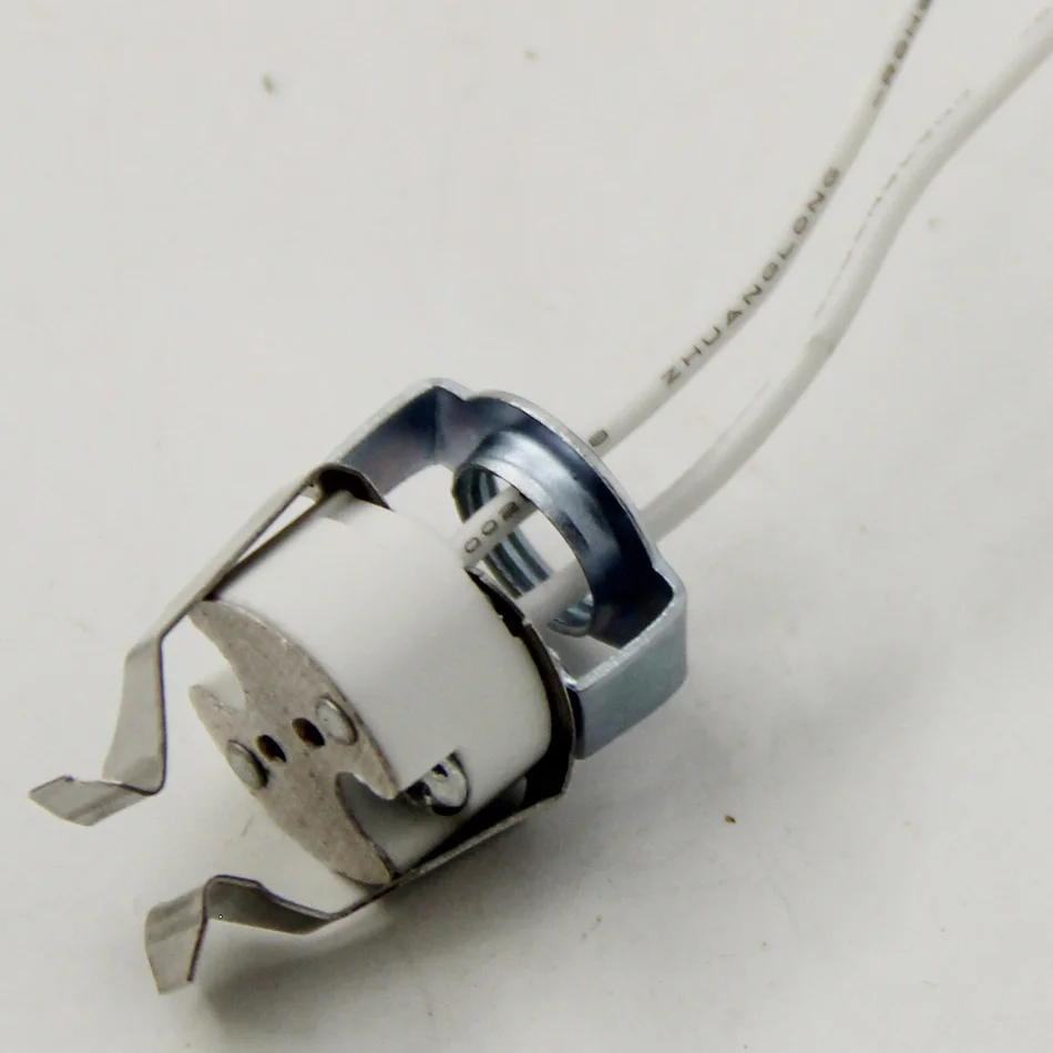 

4pcs/lot, MR16 MR11 GU5.3 G5.3 lamp base connector cable, MR16 lamp Socket base MR16 lamp fitting fix holder 10cm Silicon cable