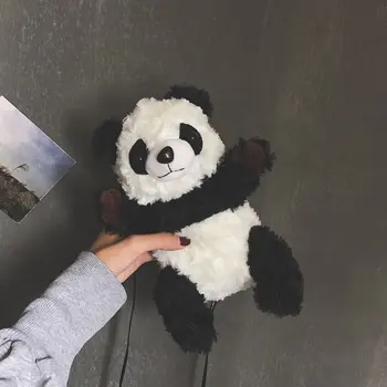

Cute Plush Panda Shoulder Bag Purse Handbags Women Crossbody Messenger Bags for Girls disco dancing Mini Phone Bag