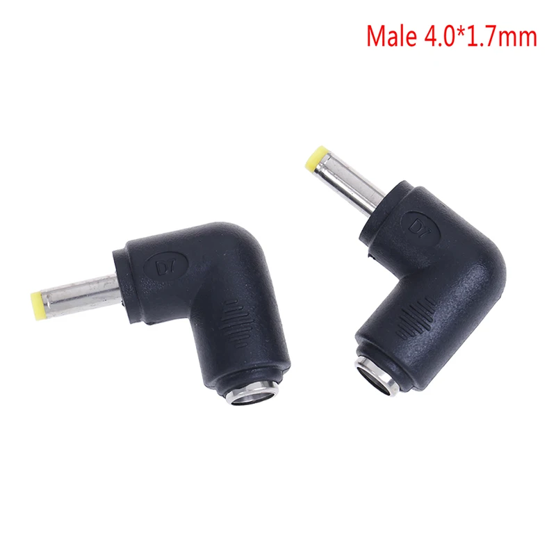 

2pcs/lot DC 5.5*2.1 Female/5.5*2.5mm Male/4.0*1.7mm Male DC Power Plug Connector Angle 90 Degree L Shaped Dc Power Connector