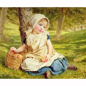 

DIY Diamond Embroidery Apple Kid Diamond Painting Portrait Cross Stitch Rhinestone Full Square Drill Diamond Mosaic Decor