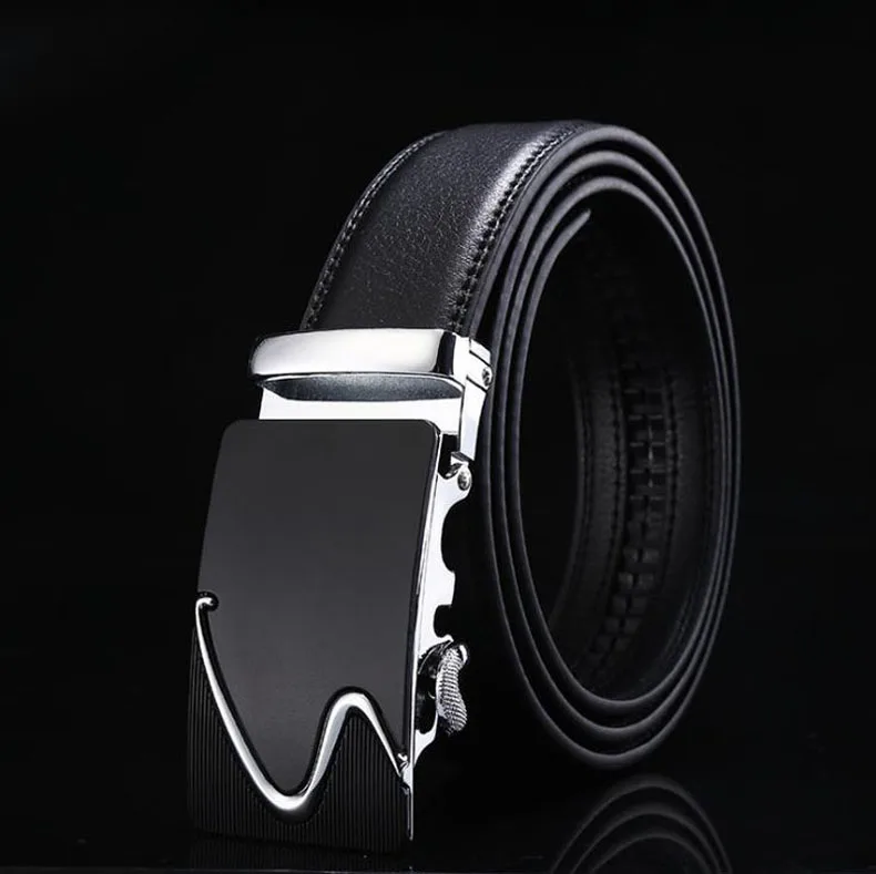 

New Designer Automatic Buckle Cowhide Leather men belt Fashion Luxury belts for men high quality business belts men Aa09