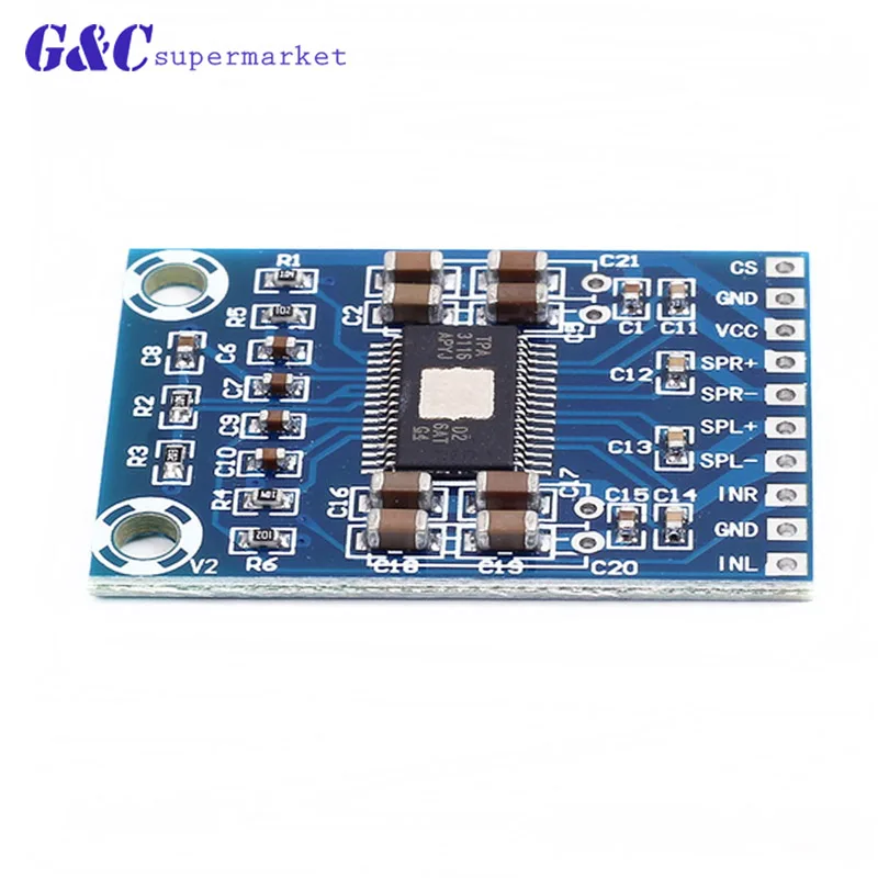 DC 12V 24V Mini TPA3116D2 2x 50W Digital Audio Power Amplifier Board Class D For Amp