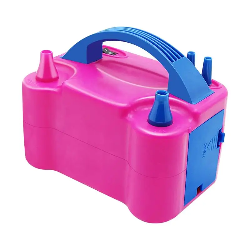 High Quality Inflatable Pump Portable Double Air Hole Pump Electric Balloon Pump Electric Inflator Balloon Pump for Car Motor