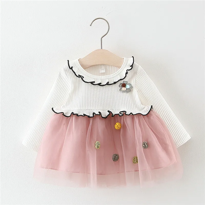 Baby Dress for Girls Long Sleeve Baby Girl Clothes 2019 Summer Princess Infant Party Dress 1 Year Girl Baby Birthday Dresses