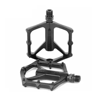 

Mountain Bike Bicycle Pedal MTB Aluminum Alloy Bicycle Flat Bearing Pedal Sports Ultralight Accessories Matte Black