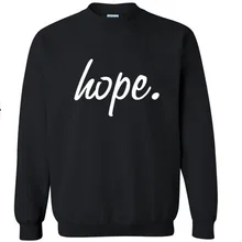 New Men’s long sleeve Hope T shirt Slim skateboard Street Cotton Top Casual Hooded sweater