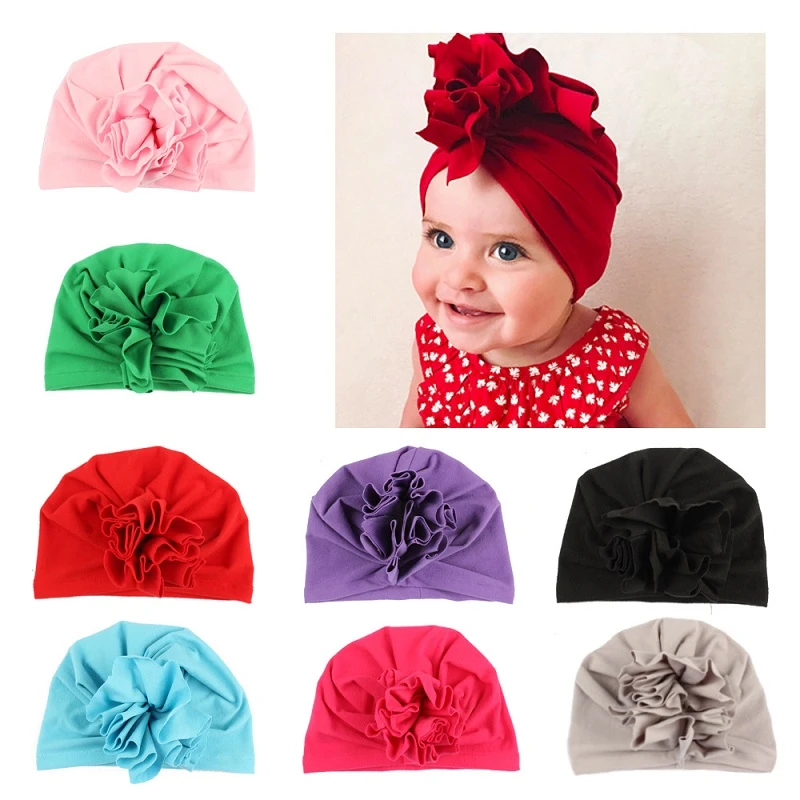 Petal Flower Baby Girl Hat Autumn Spring Bebe Kids Soft Bonnet Bohemian Infant Beanie Flower Baby Turban Hats Photography Props Hats Caps Aliexpress