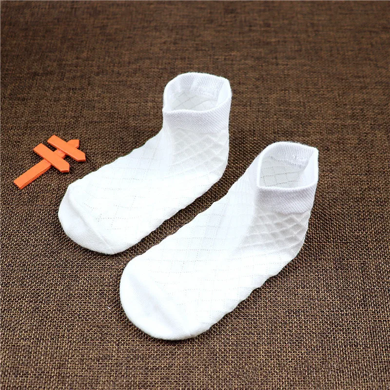 1 пара детских сетчатых носков белые носки для мальчиков и девочек хлопковые мягкие удобные свободные носки для новорожденных Детская школьная спортивная одежда - Цвет: 1-3years old
