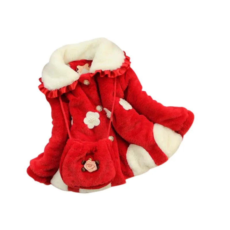 Infant Girls Warm Winter Coat Baby Thicken Outerwear Padded Jacket Cotton Fashion Tops