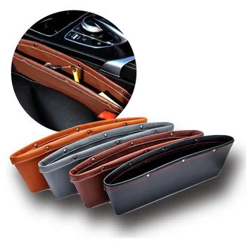 

2pcs/set Car Seat Gap Pocket Catcher Organizer Leak-Proof Storage Bags Multifunctional Seat Gap Store Content Box Drop Shipping