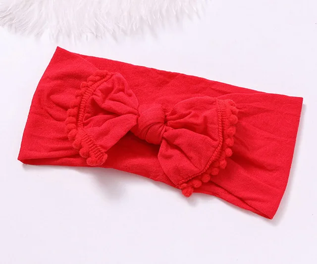 Wide-Nylon-Bow-Headband-with-Pompom-Trim-Round-Knot-Nylon-Head-wraps-Top-Knot-Nylon-Turban.jpg_640x640