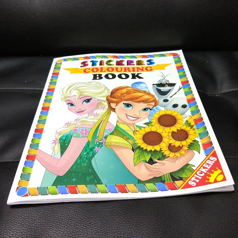 16 pages Snow Princess Girls Coloring Book Sticker Book For kids Children Adults colouring Painting Drawing story color books 16 pages Snow Princess Girls Coloring Book Sticker Book For kids Children Adults colouring Painting Drawing story color books