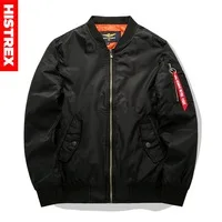 2018 Men Fashions Bomber Jacket Motorcycle Black Army Green Militare Fleece Jackets Pilot casual Coat 4XL 5XL 6XL 7XL 8XL