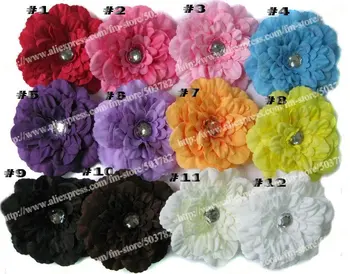 

free shipping 320pcs peony flower Children's Hair clips girl hair barrettes