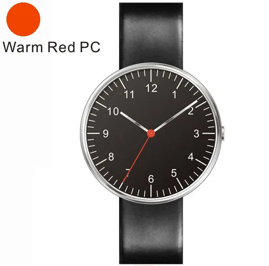 New Design Man Watches Red Second Hands Quartz Movement Up Load