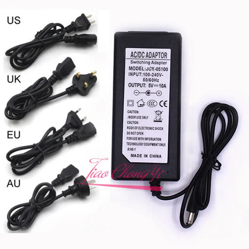 Адаптер питания AC110 220 В светодиодная лента для трансформатора 2A 3A 5A 8A DC 5 в 12 24