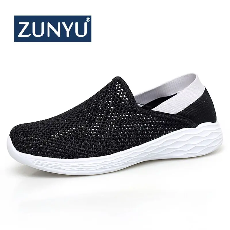 

ZUNYU Men Sneaker Spring Summer 2019 New Arrival Men Shoes Fashion Men Casual Shoes Slip-On Breather Mesh Male Shoes Adult Light