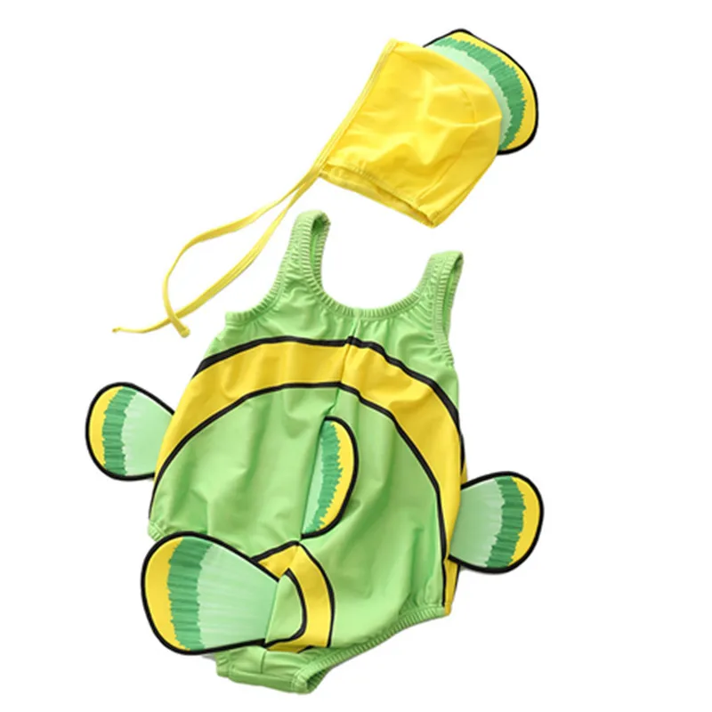 Унисекс для маленьких девочек мальчиков Купальники для малышек Новинка рыбы купальный костюм, для малышей одежда для малышей на день рождения пляжные Одежда заплыва ванный комплект