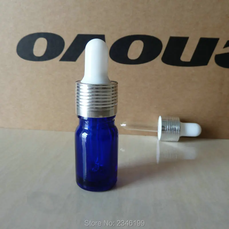 5ML 5G Blue Dropper Bottle Essential Oil Bottle, Sample Bottle Sample