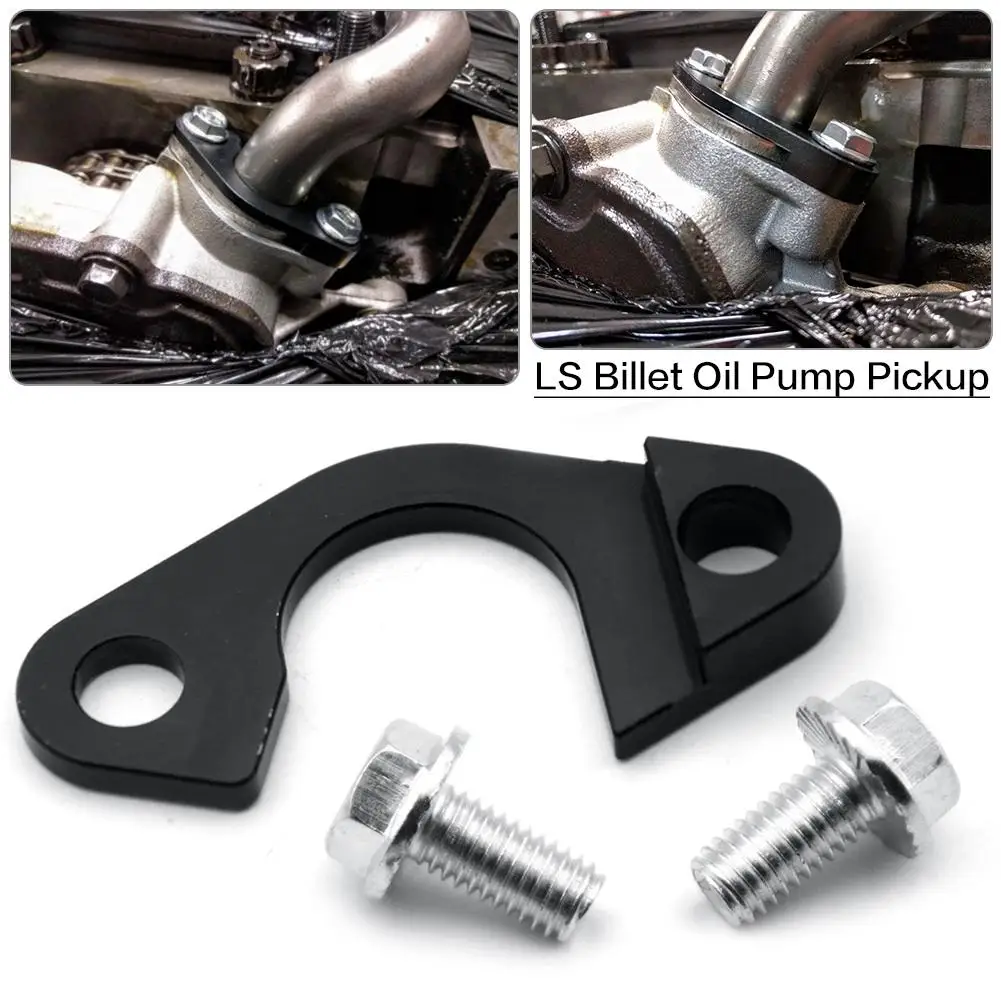 ICT Billet LS Oil Pump Pickup Support Girdle - Fits 2-Bolt LS1, 4.8, 5.3, 5.7, 6.0, 6.2, 7.0