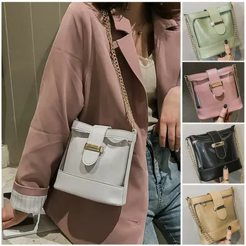 

NoEnName Fashion Women PVC Transparent Handbag Shoulder Bag Clear Jelly Purse Clutch PU Crossbody Bags Tote