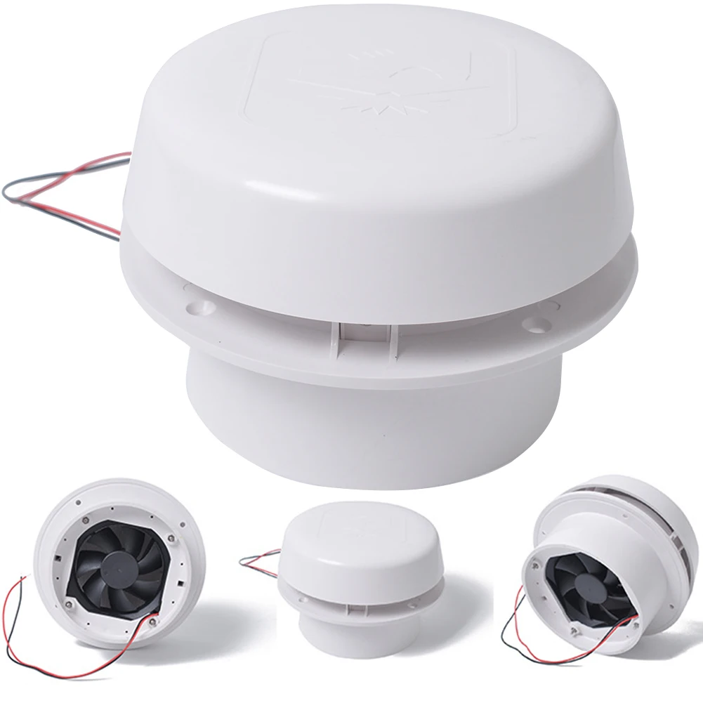 

60CFM Ventilation RV Motorhome Caravan Effective Exhaust Fan Ceiling Mount Cooling Trailer 12V ABS Mute Easy Install Roof