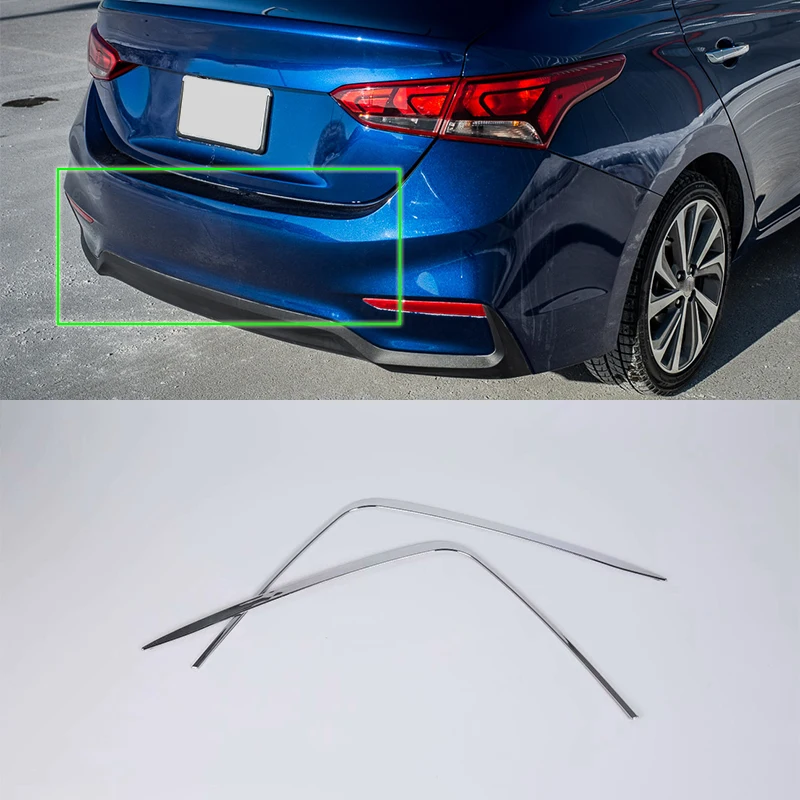 OUBOLUN ABS exterior car parts Car body kits rear bumper trims For HYUNDAI 2017 ACCENT/VERNA OUBOLUN ABS exterior car parts Car body kits rear bumper trims For HYUNDAI 2017 ACCENT/VERNA