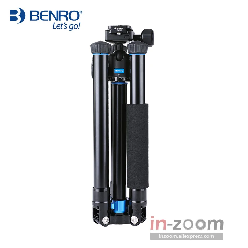 Liga de Alumínio Monopé para Smartphones Benro Tripé Coluna Central Pode Ser Selfie Vara Câmeras Mirrorless Estoque Ultramarino Is05 Kit - Image 3