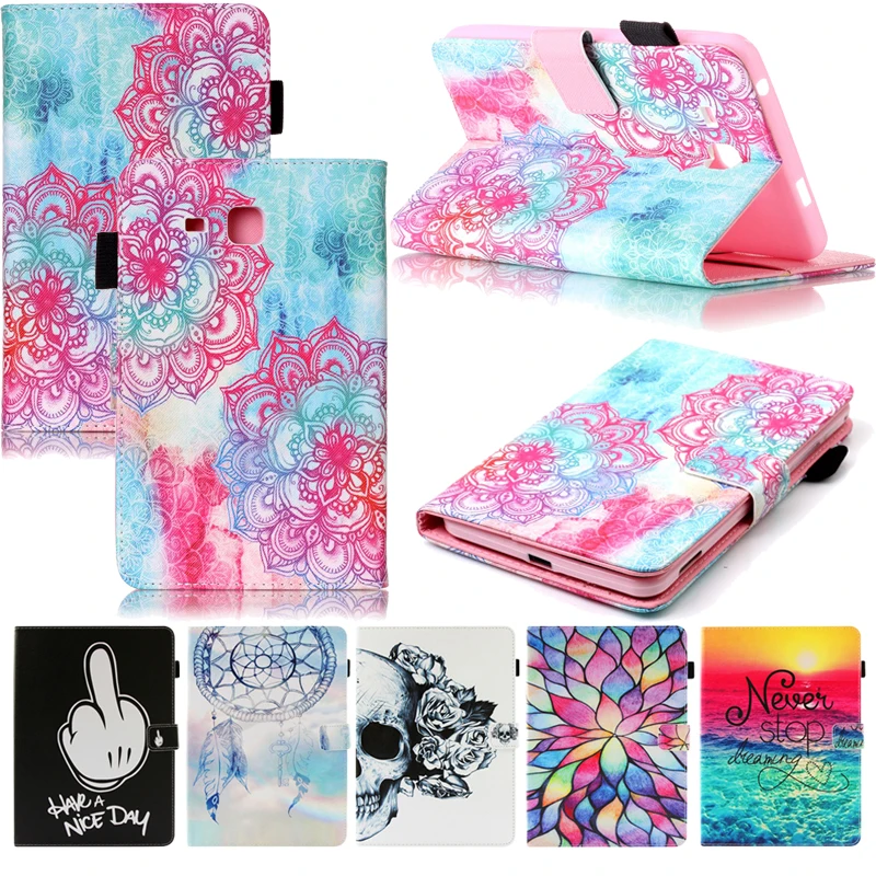 

Tablet T280 T285 Funda For Samsung Galaxy Tab A 7.0 inch Fashion Mandala Leather Flip Wallet Case Cover Coque Shell Skin Stand