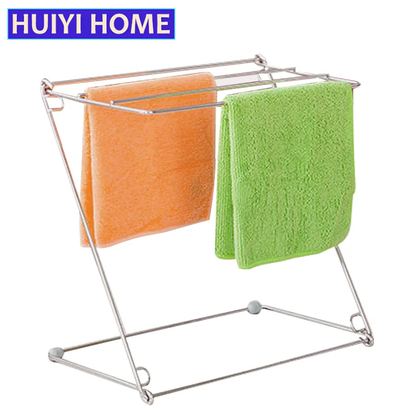 

Kitchen Towel Racks Cleaning Cloth Drying Racks Desktop Foldable Towel Shelves EGN451