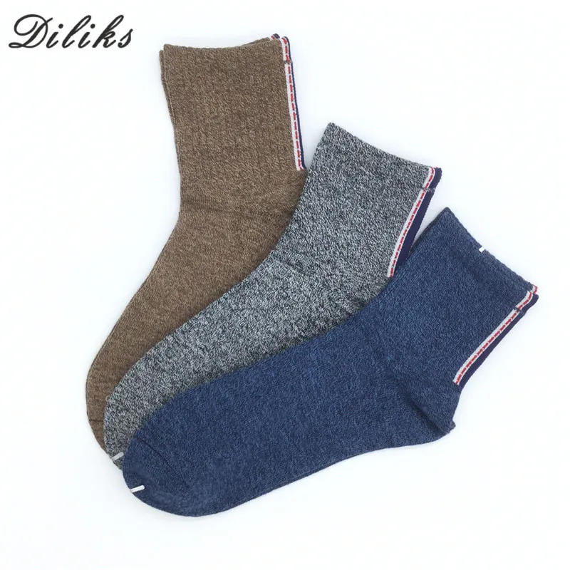 DILIKS Для мужчин толстые хлопковые носки специальное Теплые зимние носки Бизнес зима Для мужчин s Harajuku в стиле ретро теплые платья носки