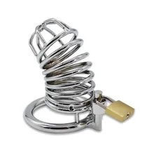 5cm Lockable Penis Lock Stainless Steel Cock Cage Penis Metal Ring Chastity Belt Lock Device Tool Sex Products Sex Toys for Men stainless steel chastity device with silicone catheter pants for men chastity belt dual lock cock cage penis sleeve sex products