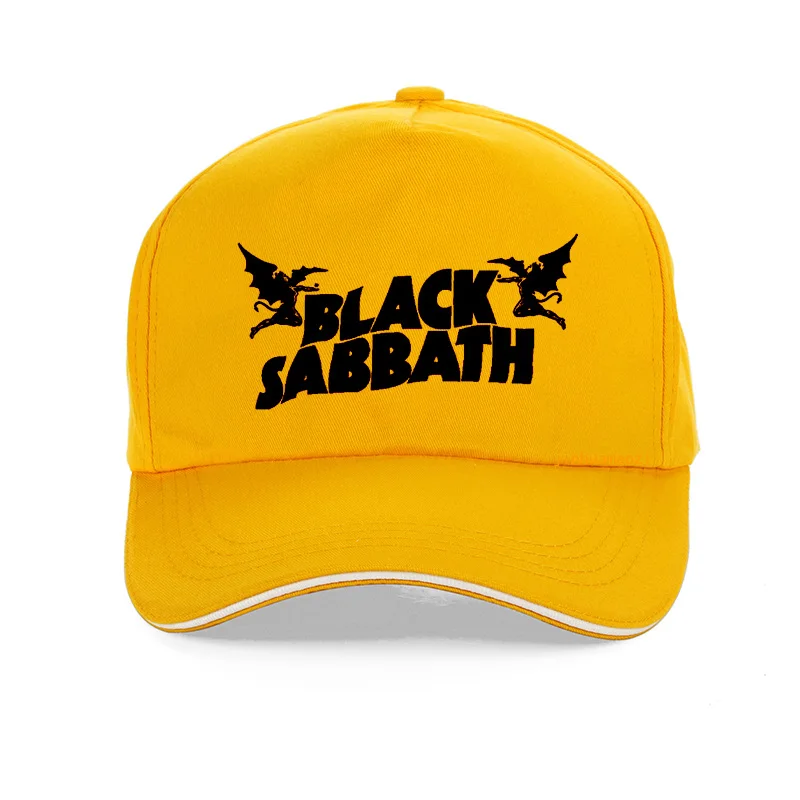 Black Sabbath Rock Band cap США Тур хэви-метал, Рок Бейсболка s хлопчатобумажная Бейсболка унисекс регулируемая бейсболка bone - Цвет: Цвет: желтый