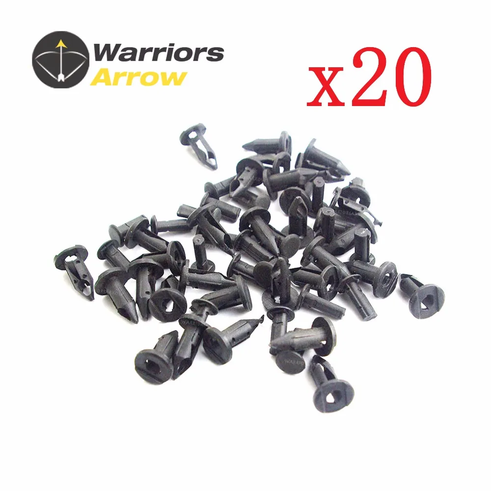 20pcs 8mm ATV Plastic Bumper Fender Clips For Honda TRX Foreman Kawasaki Polaris