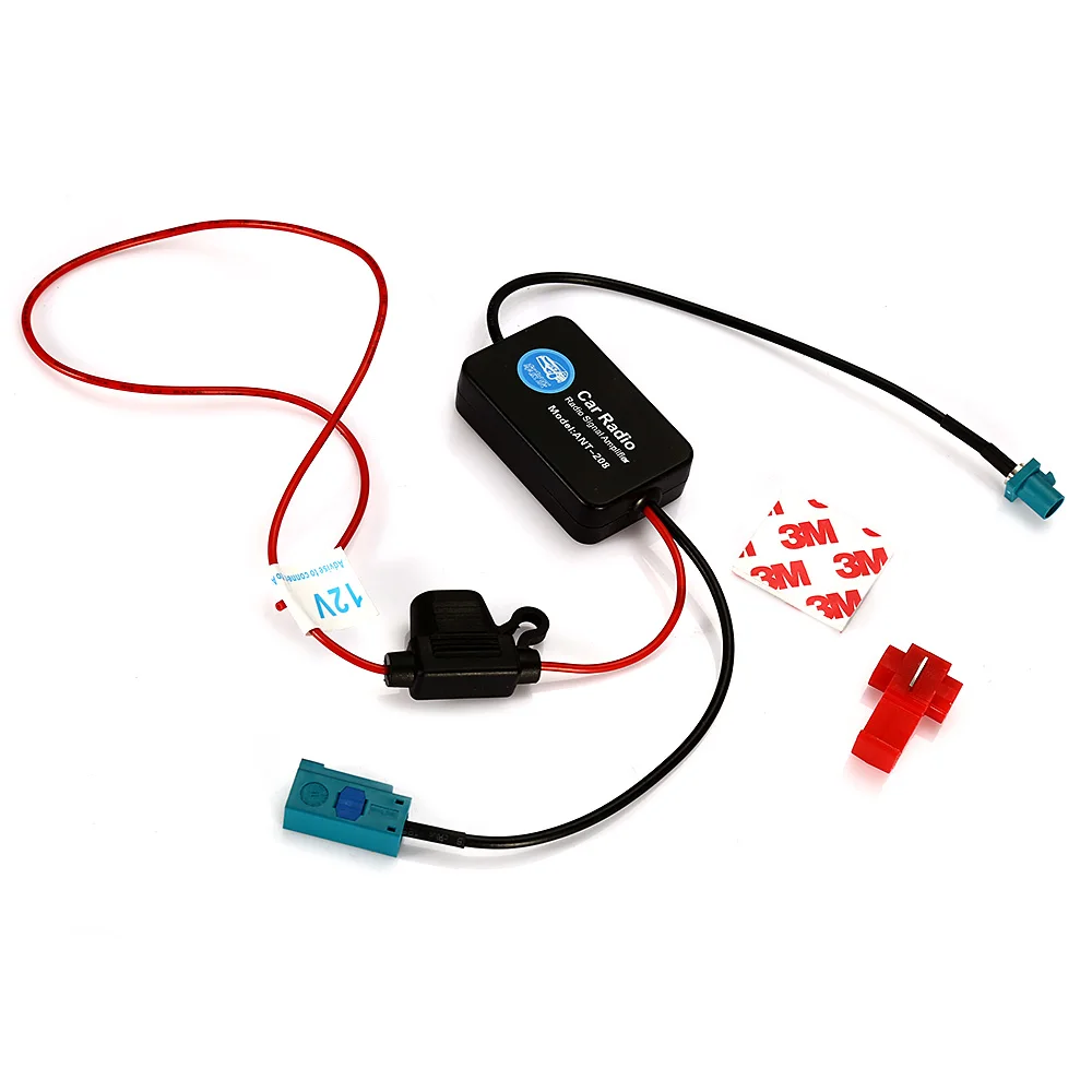 

ANT-208 12V Car FM Radio Signal Amplifier Auto Antenna Aerials Booster